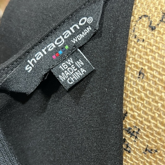 Sharagano red and black dress. Size 16W NWT. - Picture 7 of 7